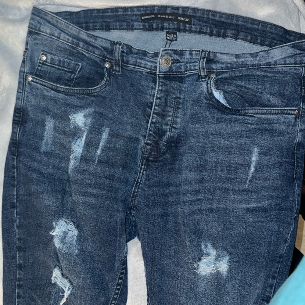 Brave Soul / Denim Studio Ripped Skinny Jeans